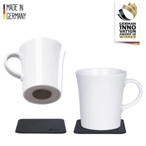 Silwy Magnetic Kaffe Mugg Vit Porslin 27cl 2-pack