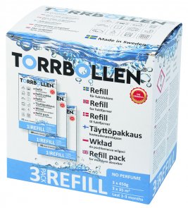 Torrbollen refill 3-pack