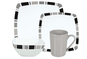 Flamefield melaminservis carre 16-delars camping tillbehör