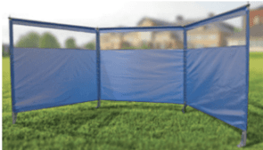 Wecamp vinskydd med fönster blå