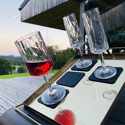 Silwy Magnetic Champange Glas Plast 100ml 2-pack