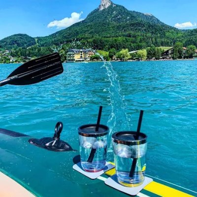 Silwy Magnetic Drinkglas Plast 250ml Grå 2-pack