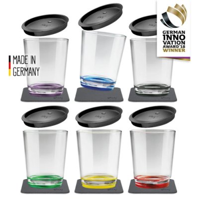 Silwy Magnetic Drinkglas Plast 250ml 6-pack m lock