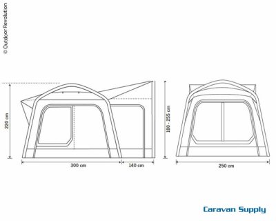 Movelite Fristående Baktält (Stand Alone)