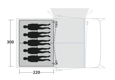 Outwell Innertält 5 Berth Inner D