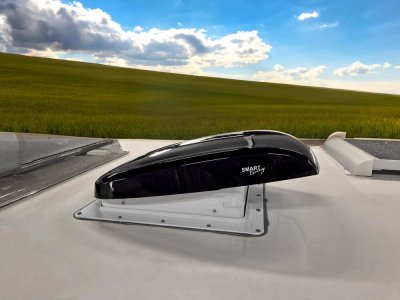 Smart Living Roof Fan Mörktonad