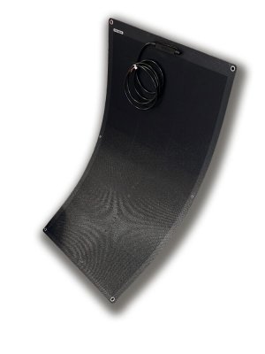 Solcell 100W Flat "Black line"