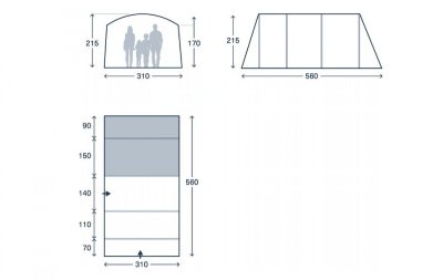 Kampa Rockcliffe 04 Air TC