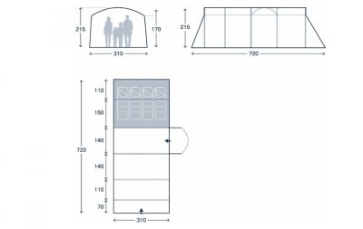 Kampa Seacliffe 04 Air TC