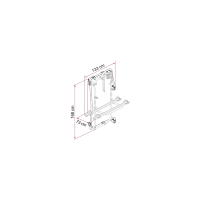 Cykelhållare Fiamma Carry-Bike Frame Passar Till Mercedes Sprinter 2018 Deep Black