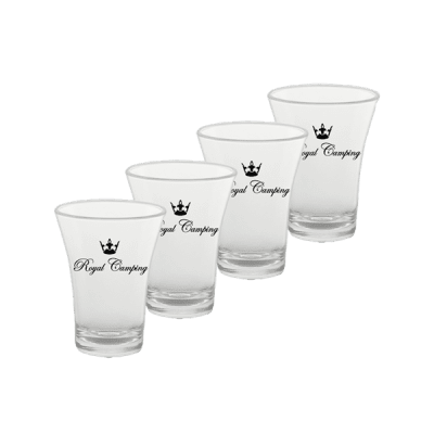 Royal Camping Shotglas. 4CL, 4 st