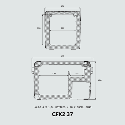Dometic Kompressorkylbox CFX2 37 L