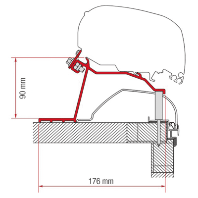 Adapter Caravan Hobby F65/F80 ≥2014