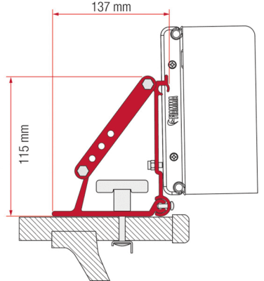 Adapter till markis Fiamma Compass.