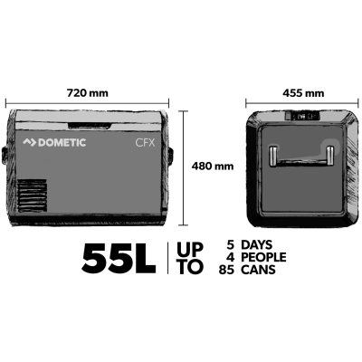 KYLBOX CFX3 55 KOMPRESSOR 55L