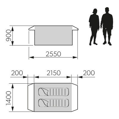 Campingtält Dometic Pico FTC 2X2 TC