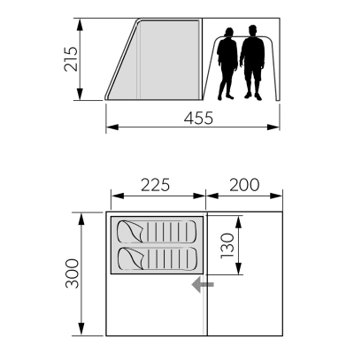 Dometic Santorini FTK 2X4 Inner Tent