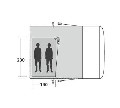 Outwell Innertält 2 Berth Inner C