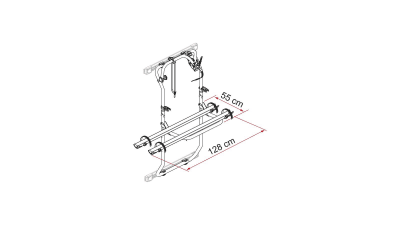 Fiamma Carry-Bike 200 DJ För Ford Transit 14 Deep Black
