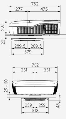 Dometic FreshJet FJX4 1700