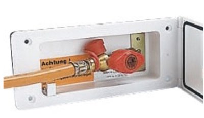 Gasoluttag För Utvändig Gasolanslutning - Vit