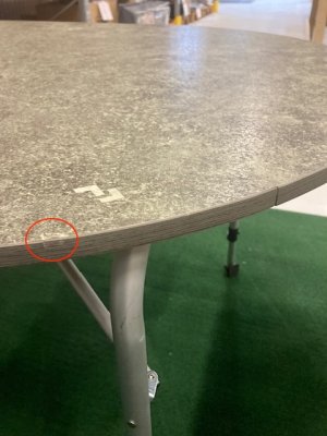 Demo Dometic Campingbord Zero Concrete Oval Table 140x90