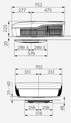 Dometic FreshJet FJX4 2200 W AC