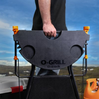 O-Grill O-Dock Grillbord Svart benstativ