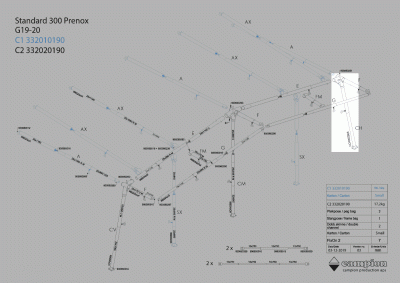 CH-Stång Prenox (Höger Hörnstolpe)