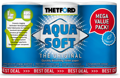 Aqua Soft Toalettpapper 6-pack