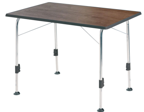 Bord Dukdalf Stabilic 80x60cm (Färg: Wood Grey, Benfärg: Silver/Grå)